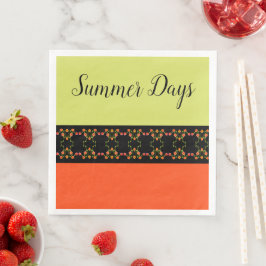 Orange och Gult Pappersservett