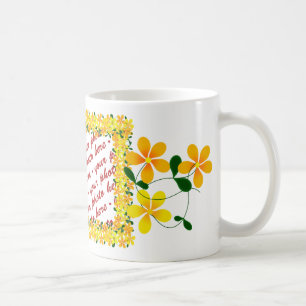Orange och Gult Ram Kaffemugg