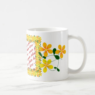 Orange och Gult Ram Kaffemugg