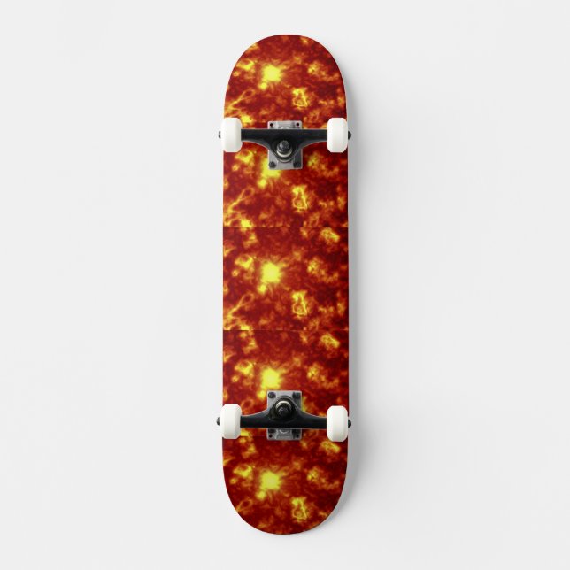 Orange och Gult Skateboard Bräda 21,5 Cm (Framsida)