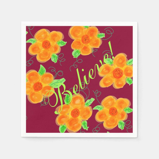 Orange och kalk av plast pappersservett (Framsidan)