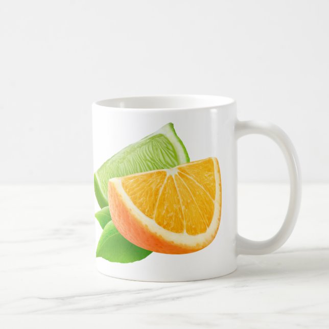 Orange och kalk kaffemugg (Höger)