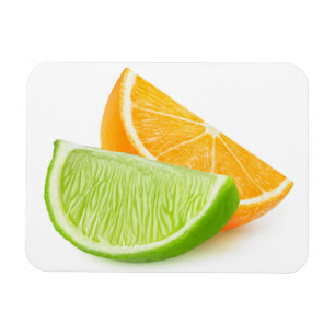 Orange och kalk magnet