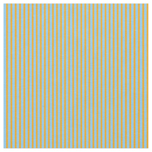 Orange och lätt Himlar Blue Färgad Mönster Tyg (Närbild)