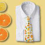 Orange och Lemon Mönster White Slips<br><div class="desc">En vit sliss,  en halv och en fullt orange och citron mönster,  för citrus älskare. Det skulle kunna tillföra en ny knuff till arbetet!</div>