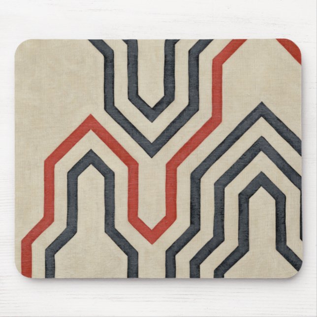 Orange och Linjer för blå grafik Musmatta (Framsidan)