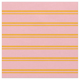Orange och Ljusa rosa Färgaden Linjer Tyg