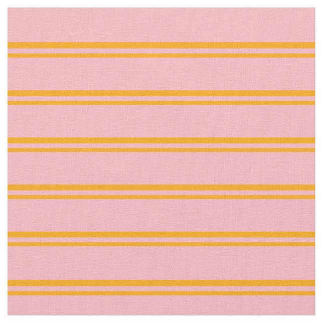 Orange och Ljusa rosa Färgaden Linjer Tyg (Närbild)