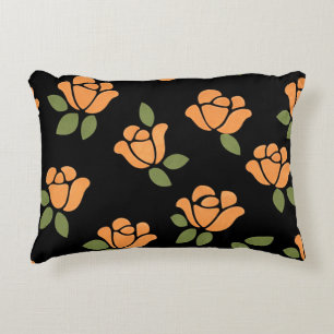 Orange och Olivgrön Prydnadskudde