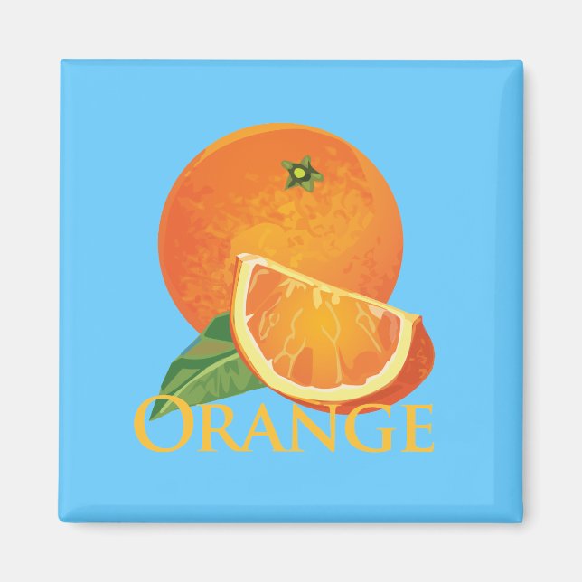 Orange och Orange segment Magnet (Framsidan)