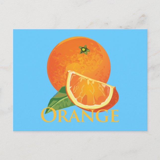 Orange och Orange segment Vykort (Framsida)
