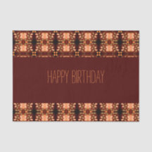 Orange och persikofärgat papper från födelsedagspr