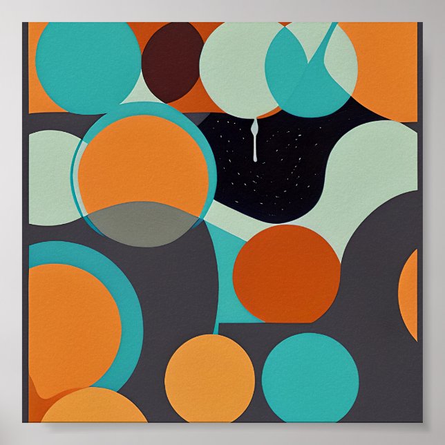 Orange- och provcirklar poster (Framsidan)