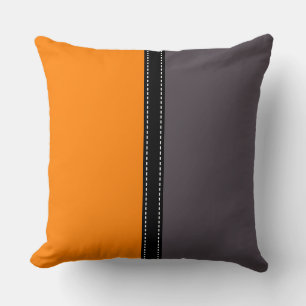 Orange och Quartz Solid Färg-bakgrund Kudde