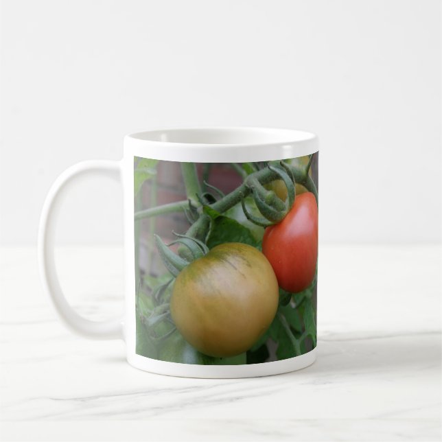 Orange och Röda tomaterna Mugg (Vänster)