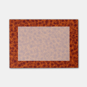 Orange och rödbruna färger för sportar för post-it block