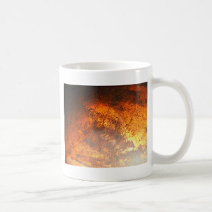 Orange och rödskräppost vintage Lastbil Kaffemugg