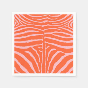 Orange och Rosa av Zebra Pappersservett