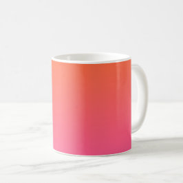Orange och rosa gradient kaffemugg