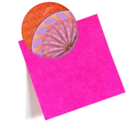 Orange och Rosa Mandala Magnet Flaska Öppnare