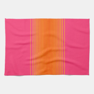 Orange och Rosa Mönster Kökshandduk