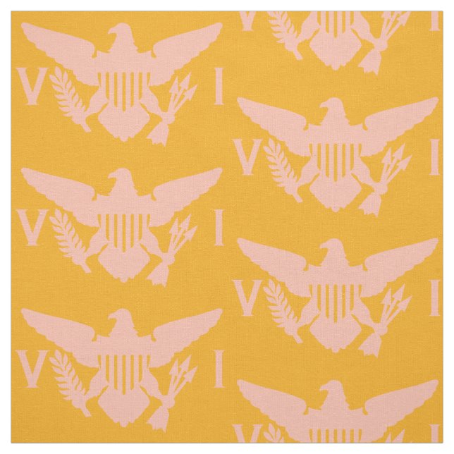 Orange och Rosa på Brittiska Jungfruöarna (stora) Tyg (Provkarta)