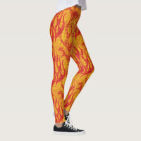 Orange och rött flammar Fractal