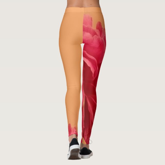 Orange och Shock rosa av melon Leggings (Baksida)