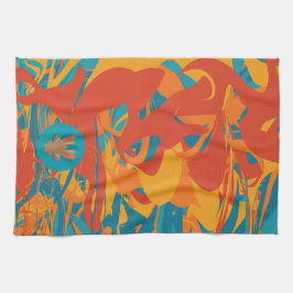 Orange och skalning av Turkiet Kökshandduk