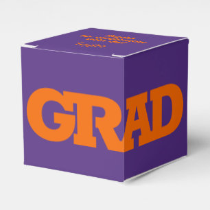 Orange och Studentfest av fetstil i gradering Presentaskar