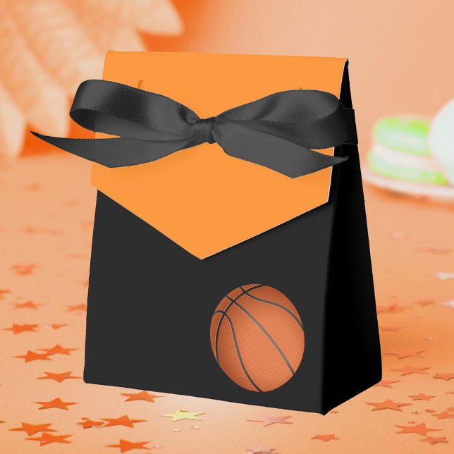 Orange och svart babykläder för basket presentaskar (Basketball Baby Shower Collection featuring invitations, tableware, decorations, games and more!)