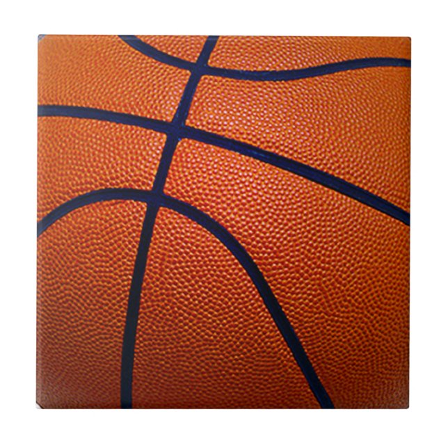 Orange och svart basket kakelplatta (Framsidan)