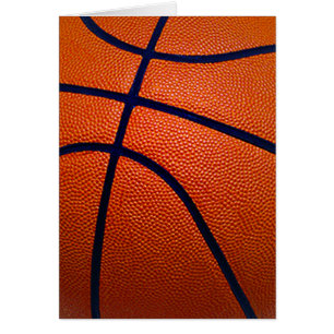 Orange och svart basket OBS kort