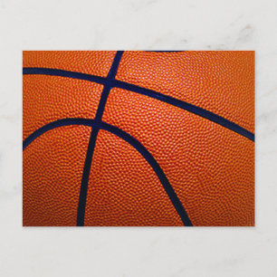 Orange och svart basket vykort