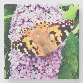 Orange och svart fjäril stenunderlägg
