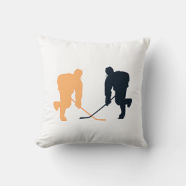 ORANGE OCH SVART HOCKEY KUDDE