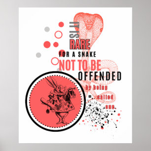 Orange och svart offrade orrar sarkastiska citat poster