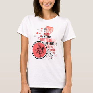 Orange och svart offrade orrar sarkastiska citat t shirt