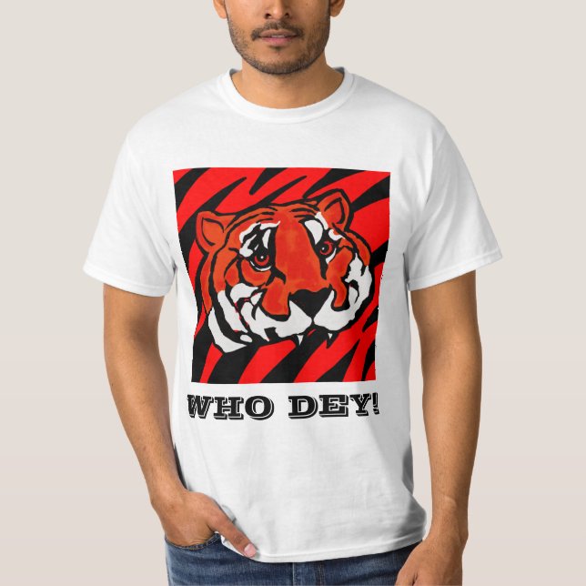 ORANGE OCH SVART RAND T SHIRT (Framsida)