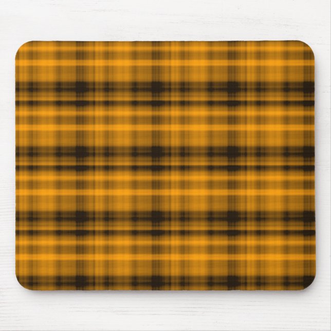 Orange och svartflanell Mousepad Musmatta (Framsidan)