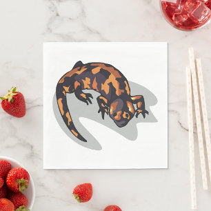 Orange och svartlimpor pappersservett