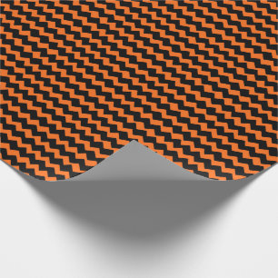 Orange- och svartsparrerandar presentpapper
