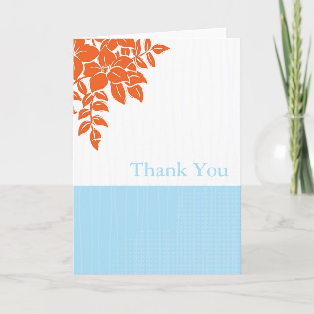Orange och Tiffany Tack Cards (Framsida)