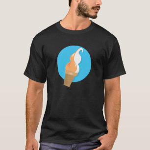 Orange och Vanilla Soft Ice Cream T-Shirt