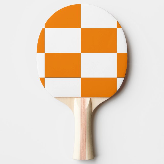 Orange och vit design pingisracket (Framsidan)