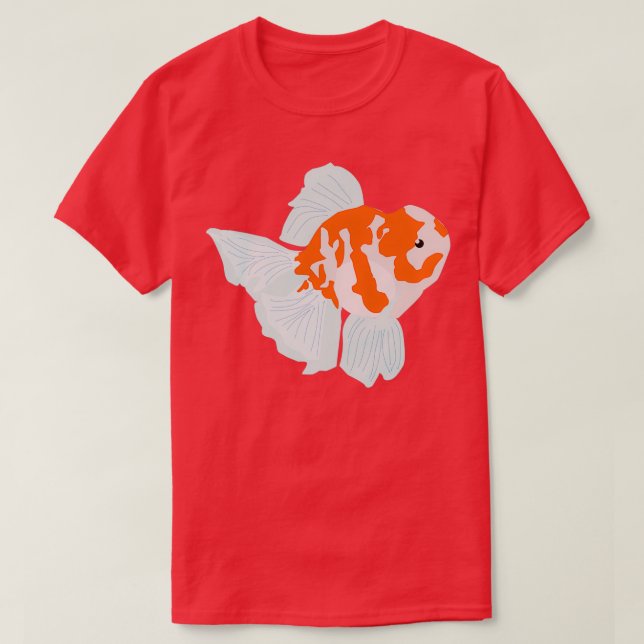 Orange och vit guldfisk t shirt (Design framsida)