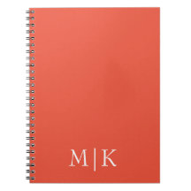 Orange och Vit | Modernt Monogram