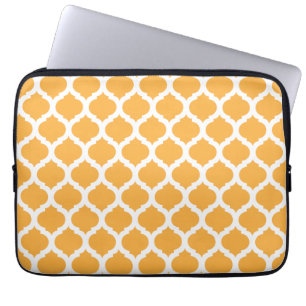 Orange och Vita marockanska Laptop sleeve