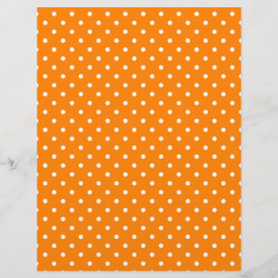 Orange och vita prickar