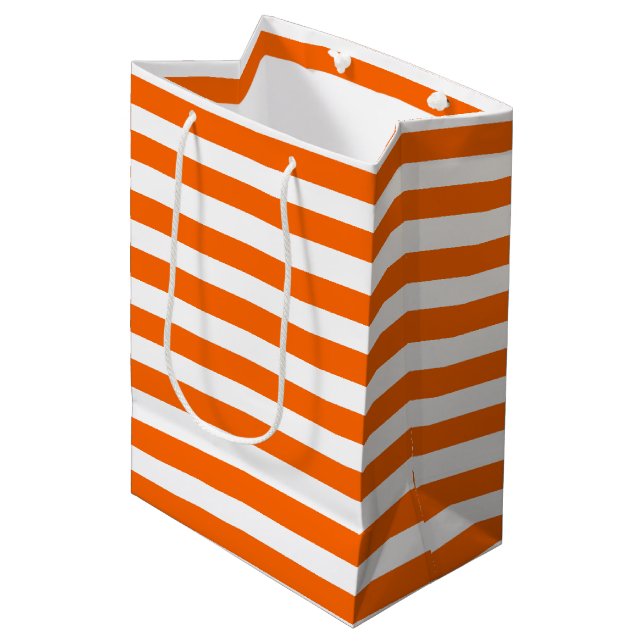 Orange och Vita Rand (Framsidan Vinklad)